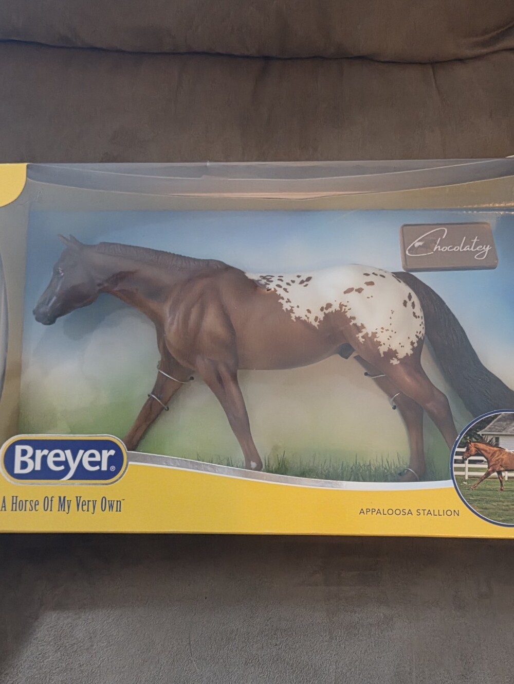 BREYER TRADITIONAL-Chocolatey Dun Blanket Appaloosa Stallion Horse-Roxy Mold-NEW